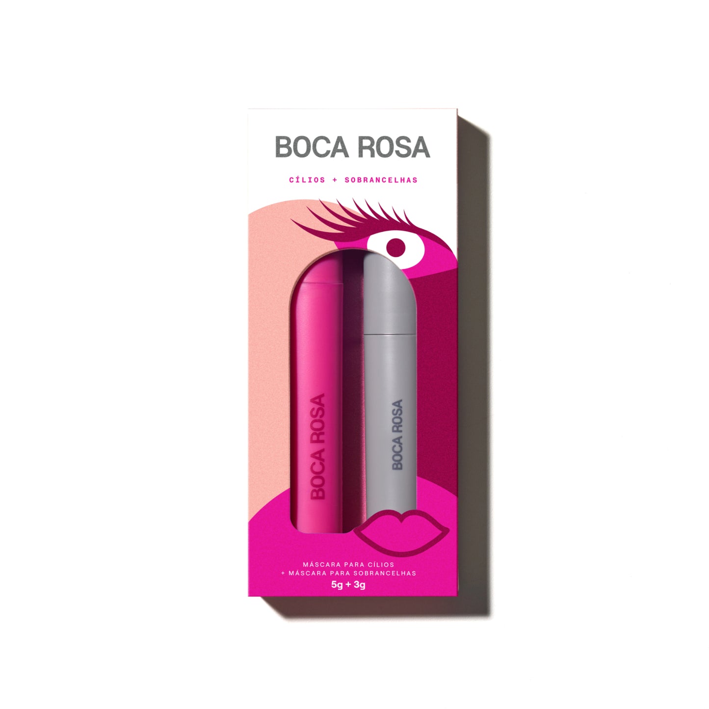 Edição Especial Kit Máscara Efeito Boca Rosa + Sobrancelha