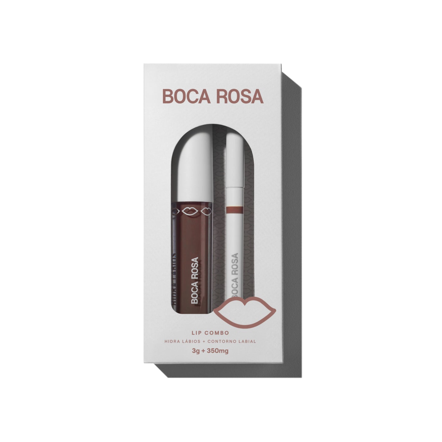 Contorno Lábial Castanho + Hidra Lábios Castanho